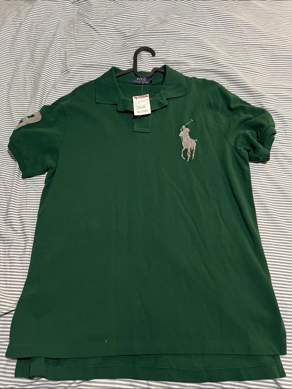 Polo by Ralph Lauren Forest Green Polo with Gray Pony